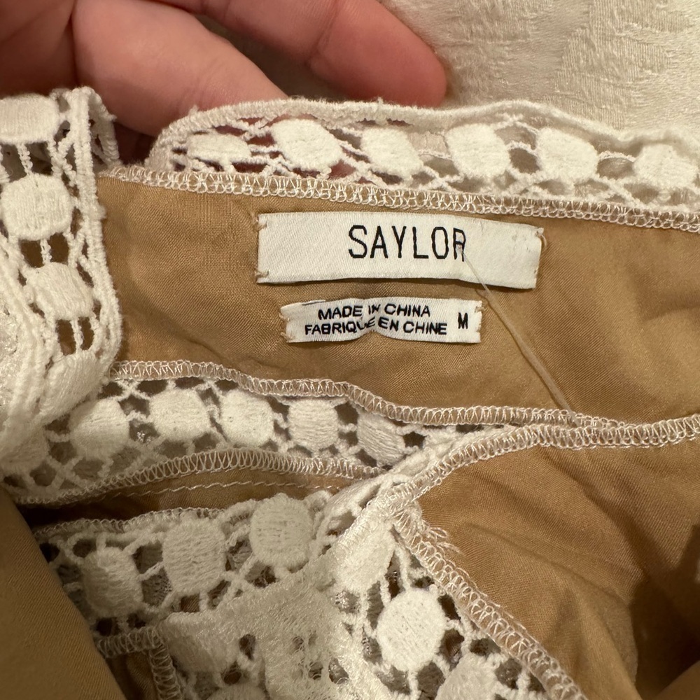 SAYLOR White Lace Mini Dress - Picture 13 of 13